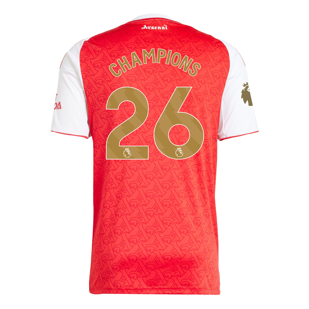 Arsenal 25/26 Champions 26 Home Shirt